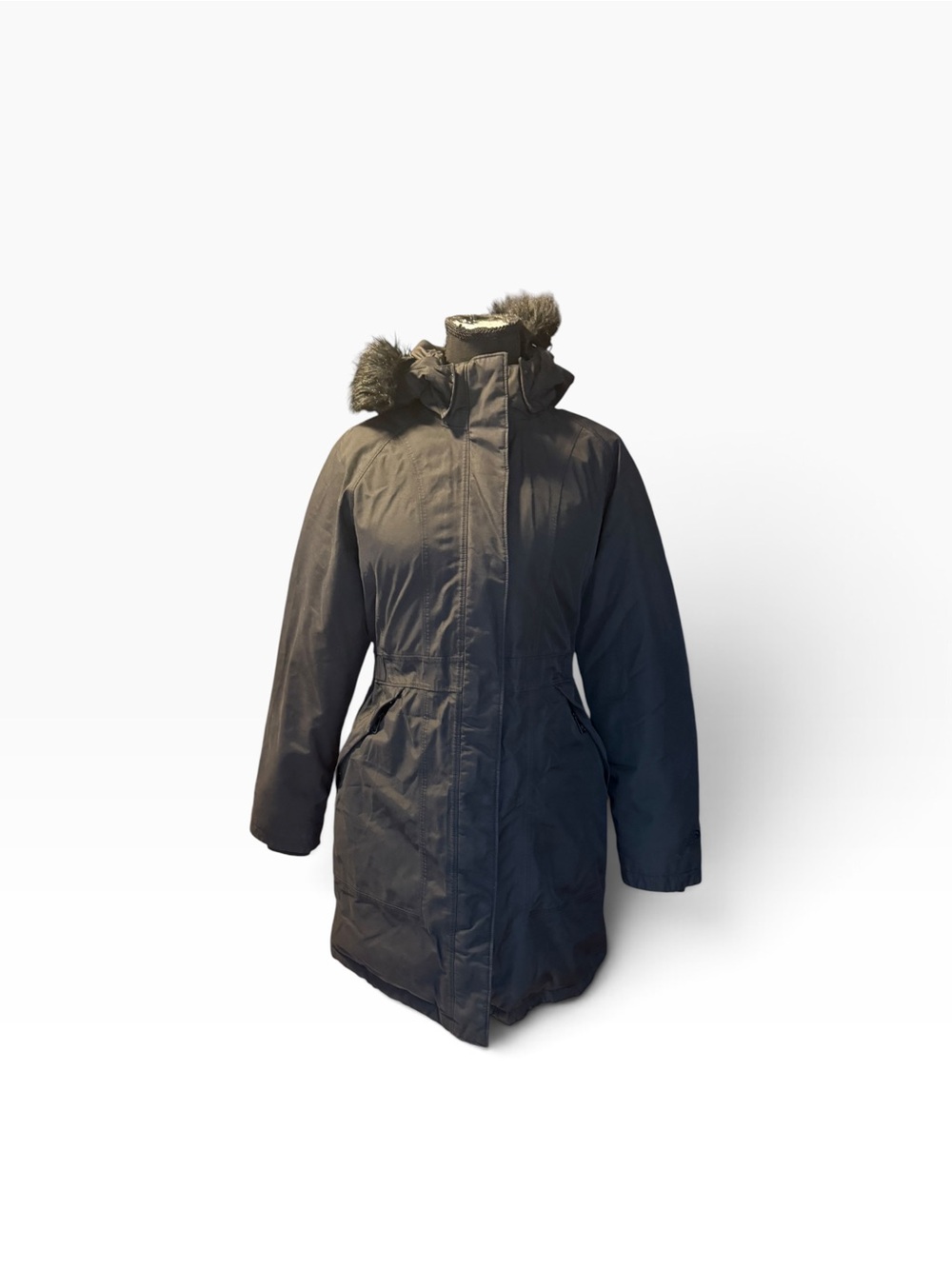 The North Face Jacket Women Medium Black Parka Goose Down Hooded Hyvent Puffer